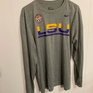 LSU Nike Dri Fit Long sleeve